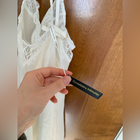NWT Gooseberry Intimates Manhattan Slip Ivory Dress - Picture 8 of 8